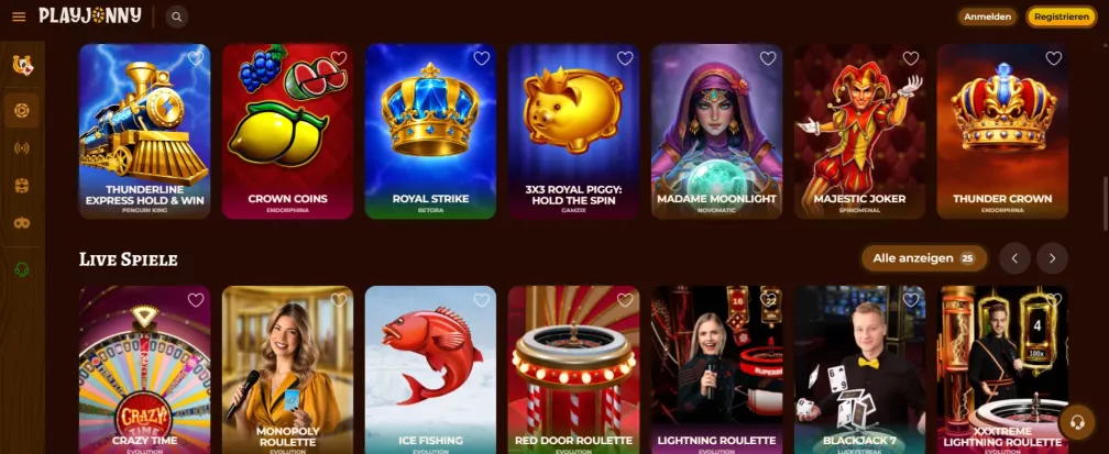 Playjonny Casino Bonus 500 Euro und 150 Freispiele